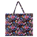 d20 Dice Zipper Large Tote Bag