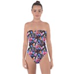 d20 Dice Tie Back One Piece Swimsuit