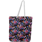 d20 Dice Full Print Rope Handle Tote (Large)