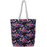 d20 Dice Full Print Rope Handle Tote (Small)