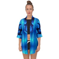 Open Front Chiffon Kimono 