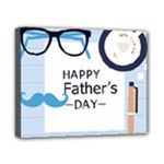 hipster happy Fathers Day  Canvas 10  x 8  (Stretched)