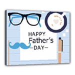 hipster happy Fathers Day  Canvas 20  x 16  (Stretched)