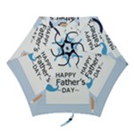 hipster happy Fathers Day  Mini Folding Umbrella