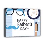 hipster happy Fathers Day  Deluxe Canvas 16  x 12  (Stretched) 