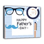 hipster happy Fathers Day  Deluxe Canvas 24  x 20  (Stretched)