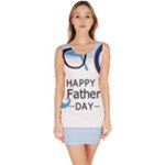 hipster happy Fathers Day  Bodycon Dress