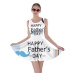 hipster happy Fathers Day  Skater Dress