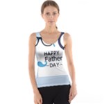 hipster happy Fathers Day  Tank Top