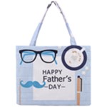 hipster happy Fathers Day  Mini Tote Bag