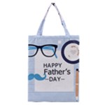 hipster happy Fathers Day  Classic Tote Bag