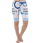 hipster happy Fathers Day  Cropped Leggings 