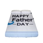 hipster happy Fathers Day  Fitted Sheet (Full/ Double Size)