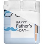 hipster happy Fathers Day  Duvet Cover (California King Size)