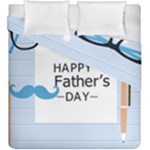 hipster happy Fathers Day  Duvet Cover Double Side (King Size)