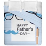 hipster happy Fathers Day  Duvet Cover Double Side (California King Size)