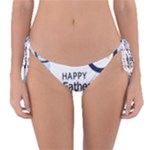 hipster happy Fathers Day  Reversible Bikini Bottom