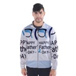 hipster happy Fathers Day  Windbreaker (Men)