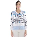 hipster happy Fathers Day  Windbreaker (Women)