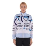 hipster happy Fathers Day  Winter Jacket