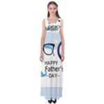 hipster happy Fathers Day  Empire Waist Maxi Dress