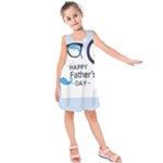 hipster happy Fathers Day  Kids  Sleeveless Dress