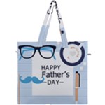 hipster happy Fathers Day  Canvas Travel Bag