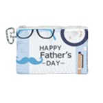 hipster happy Fathers Day  Canvas Cosmetic Bag (Medium)