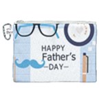 hipster happy Fathers Day  Canvas Cosmetic Bag (XL)