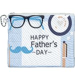 hipster happy Fathers Day  Canvas Cosmetic Bag (XXXL)