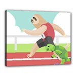 Sloth Race Canvas 20  x 16  (Stretched)