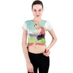 Sloth Race Crew Neck Crop Top