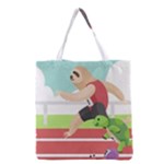 Sloth Race Grocery Tote Bag