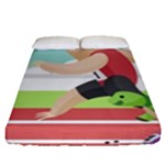 Sloth Race Fitted Sheet (Queen Size)