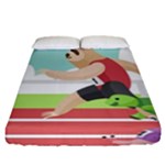 Sloth Race Fitted Sheet (California King Size)