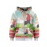 Sloth Race Kids  Zipper Hoodie