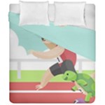 Sloth Race Duvet Cover Double Side (California King Size)