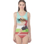 Sloth Race One Piece Swimsuit