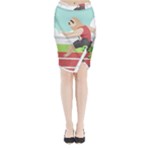 Sloth Race Midi Wrap Pencil Skirt