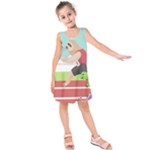 Sloth Race Kids  Sleeveless Dress