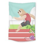 Sloth Race Large Tapestry