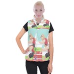 Sloth Race Women s Button Up Vest