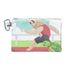 Sloth Race Canvas Cosmetic Bag (Medium)