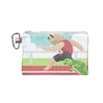 Sloth Race Canvas Cosmetic Bag (Small)