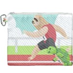 Sloth Race Canvas Cosmetic Bag (XXXL)