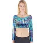 Iridescent Long Sleeve Crop Top