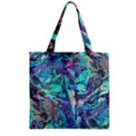 Iridescent Zipper Grocery Tote Bag