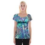 Iridescent Cap Sleeve Top