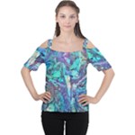 Iridescent Cutout Shoulder Tee