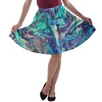 Iridescent A-line Skater Skirt